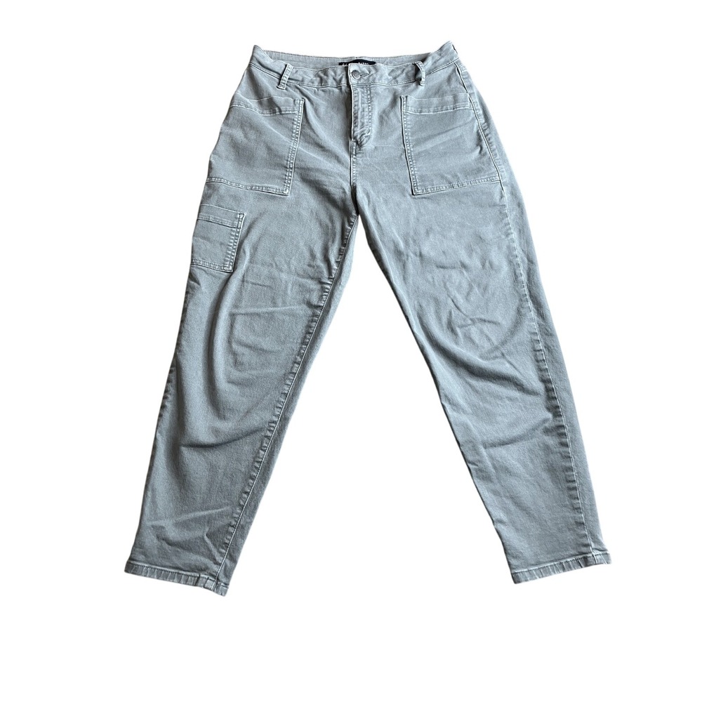 Boden Light Gray Cropped Utility Jeans